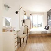 Brass Glass Wall Light Indoor - Clowas